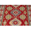 Tapis oriental rouge en laine fabriqué à la main Kazak 8 x 11