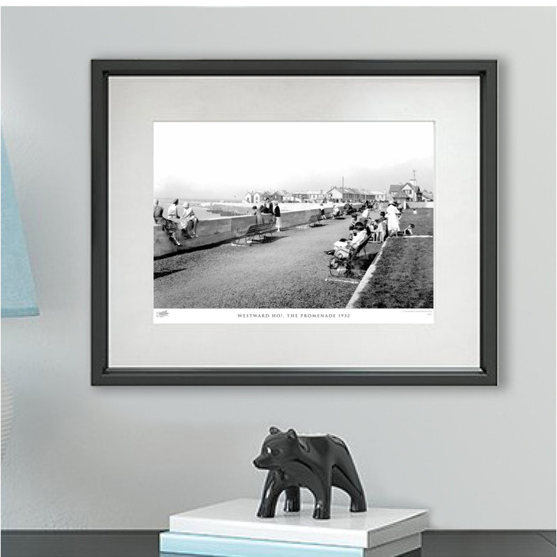 Westward Ho!, The Promenade 1932 by Francis Frith - Single Picture Frame Print, 40cm H x 50cm W x 2.3cm D
