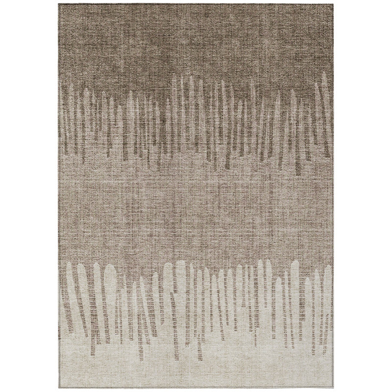 Machine Washable Indoor/Outdoor Amanda ACN2135 Striped Rug, Rectangle 9' x 12'