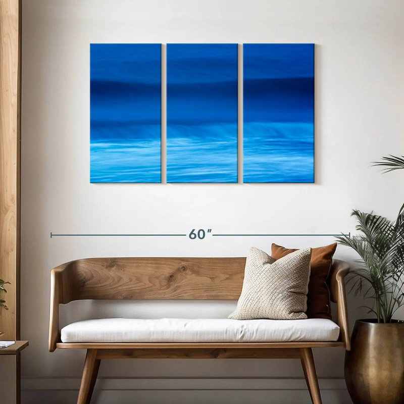 Gillard Deep Blue Waves, 28" H x 45" W