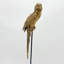 Edmiston Gold Parrot Figurine Sculpture - Realistic Exotic Animal Ornament, Hand Finished Resin Accent for Home Décor