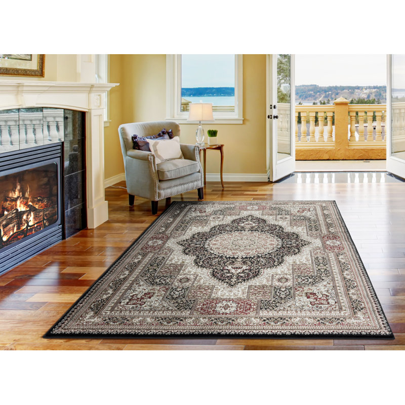 Devansh Oriental Indoor Rug, Rectangle 3'9" x 5'9"