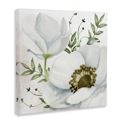 «Magnolia & Leaf Sprigs», art mural sur toile par Kim Allen