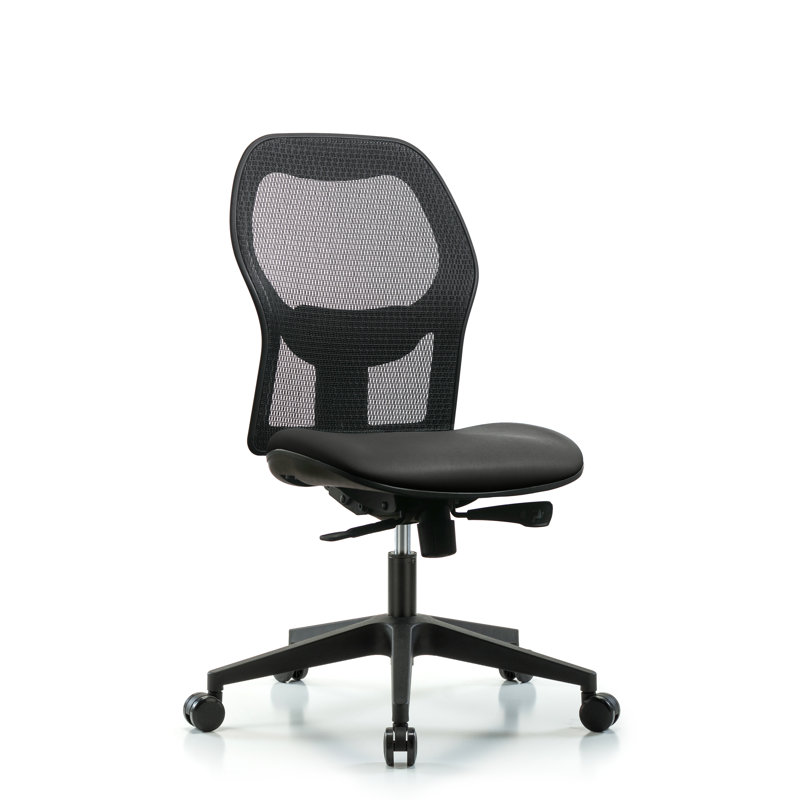 Chaise de travail ergonomique, Carbone, Roulettes, Non