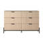 Commode double 6 tiroirs Asho Reeded-30947562