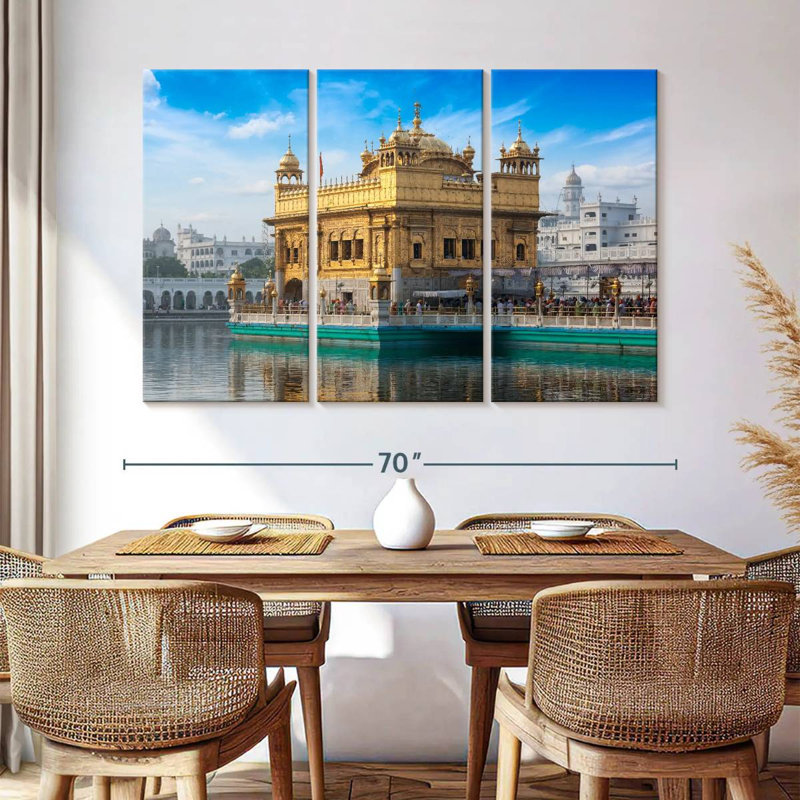 Le camion du temple doré de l'Inde, H 42 po x l 65 po