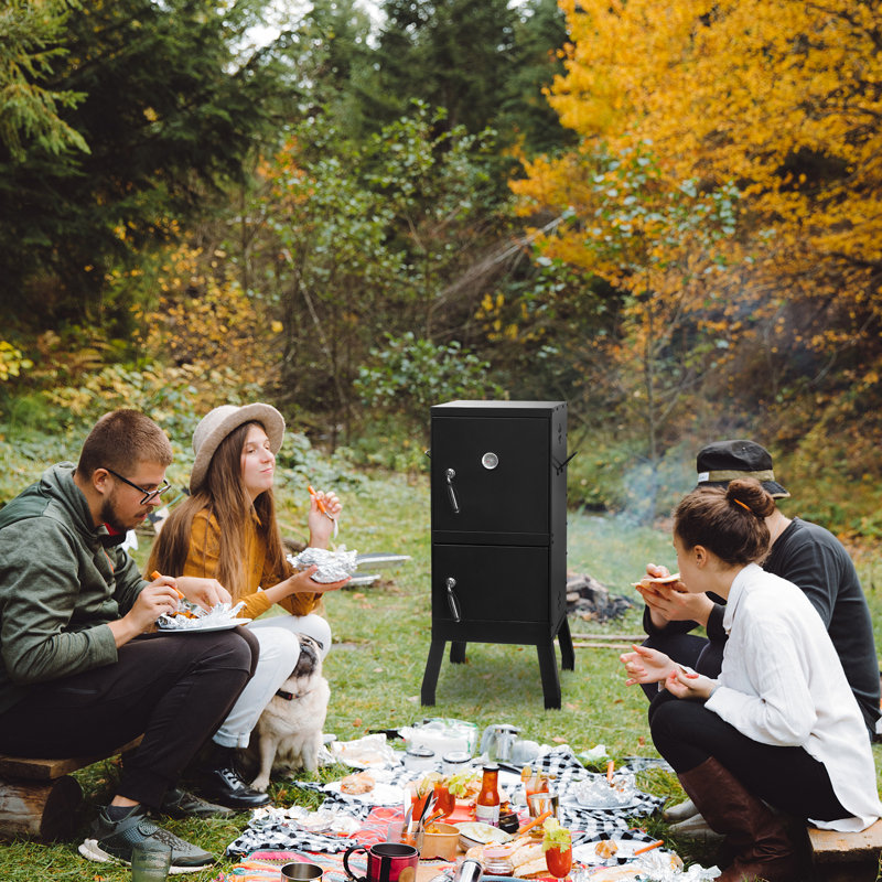 Vertical Charcoal Smoker With Double Doors