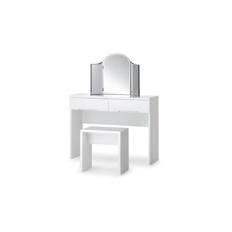 Manufactured Wood Accent Stool, White