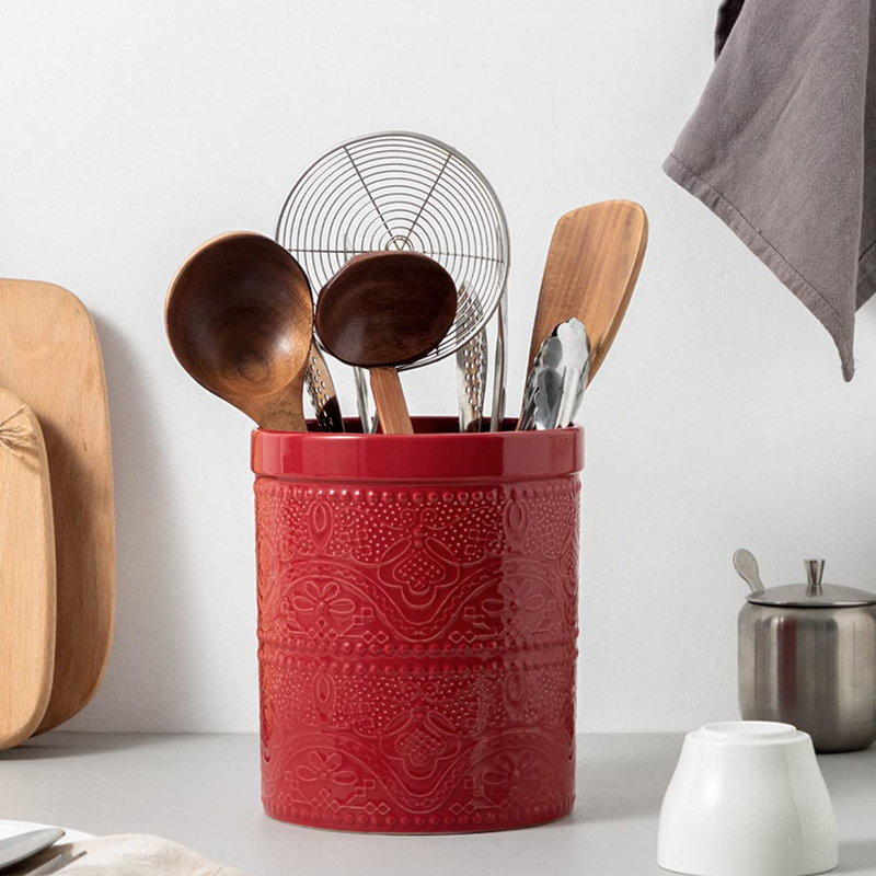 Porte-ustensiles de cuisine, Rouge Noël