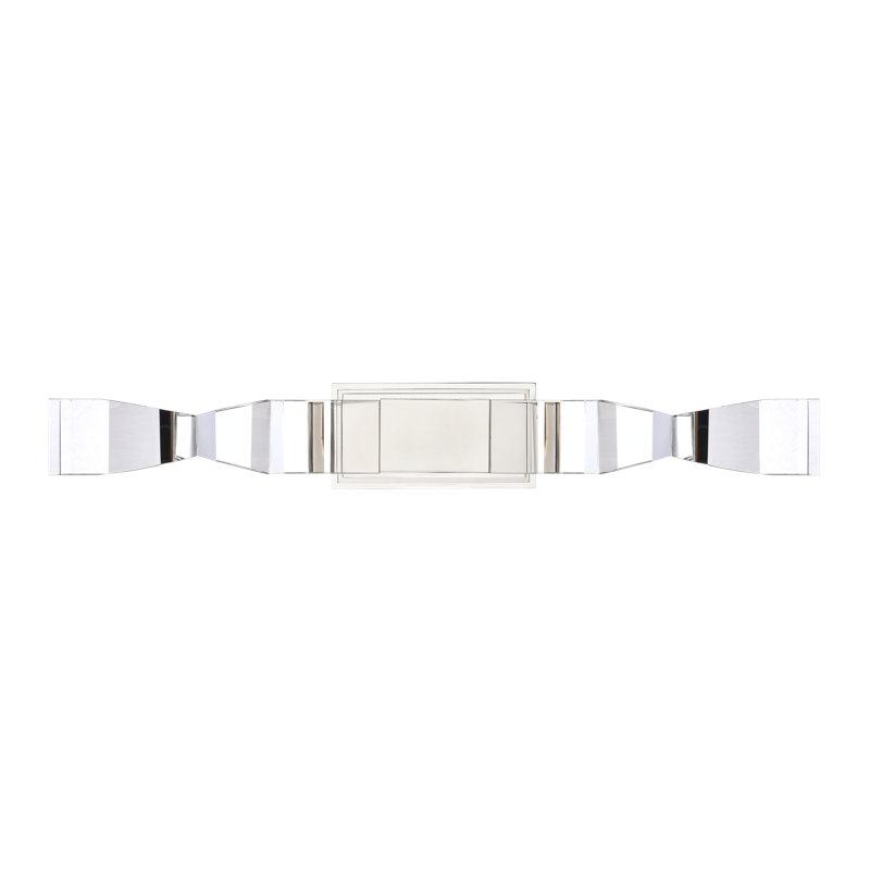 Mamadim Wall Sconce, 31.38" H x 4.5" W x 4.88" D, Polished Nickel