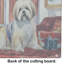 Lhasa Apso Cozy Christmas Glass Cutting Board Large