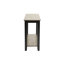 Table de salon moderne avec rangement à deux tons gris / noir et console moderne