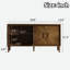 Buffet avec porte symétrique Sunburst et tablettes réglables-948653150