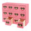 Rangement de bureau 12 tiroirs empilable en bois-1022926249