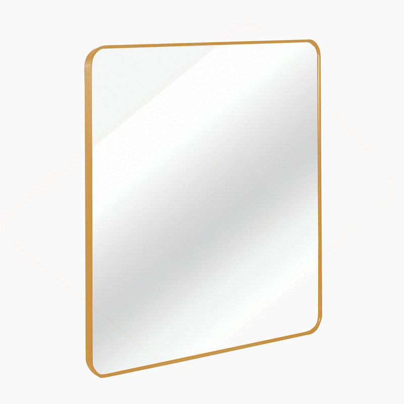 Miroir de salle de bain 30 po x 30 po, Doré, 30 po x 30 po