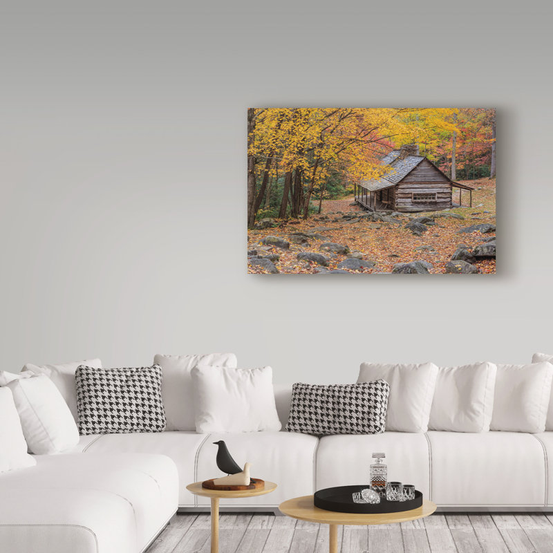 Fillmer «Bud Ogle Cabin», reproduction de photo sur toile tendue, H 12 po x l 19 po x P 2 po