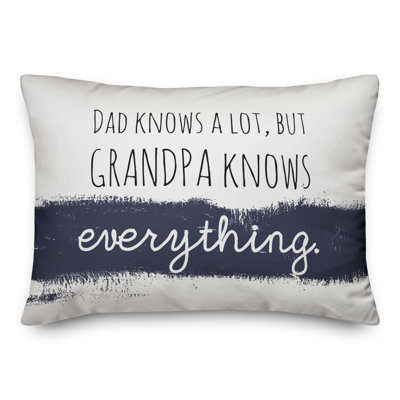  Knows Everything Grandpa Rectangular Pillow Cover & Insert