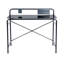 Fritz Glass Top Metal Base Writing Desk