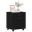 Rolling Cabinet Office Side Table Hall Drawer Cabinet Engineered Wood