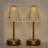 11.4'' Crystal Table Lamps Nightstand Bedside Lamp Dimmable With 3 Colour Lighting