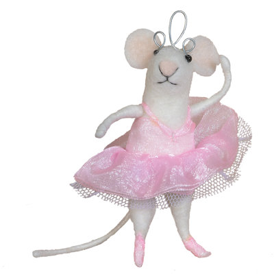 Ornement figurine suspendu de décoration ballerine mouse