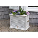 Red Barrel Studio® 42 Gallons Plastic Drainable Planter Rain Barrel