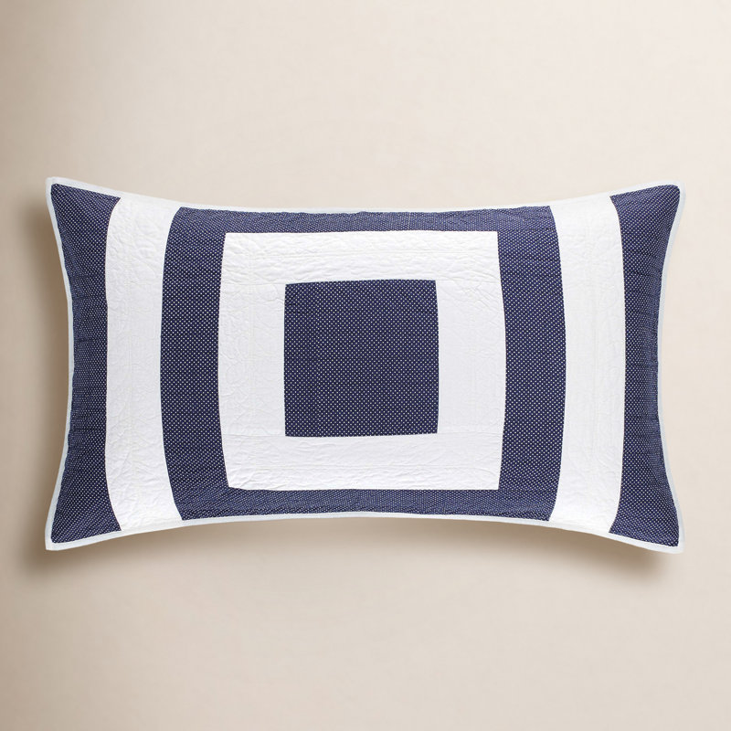 Birch Point Navy Quilted Sham, Standard