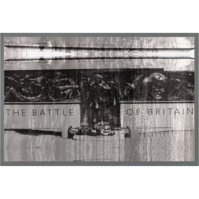 Battle Of Britainondon - Single Picture Frame Print, 41cm H x 61cm W x 4cm D, Grey