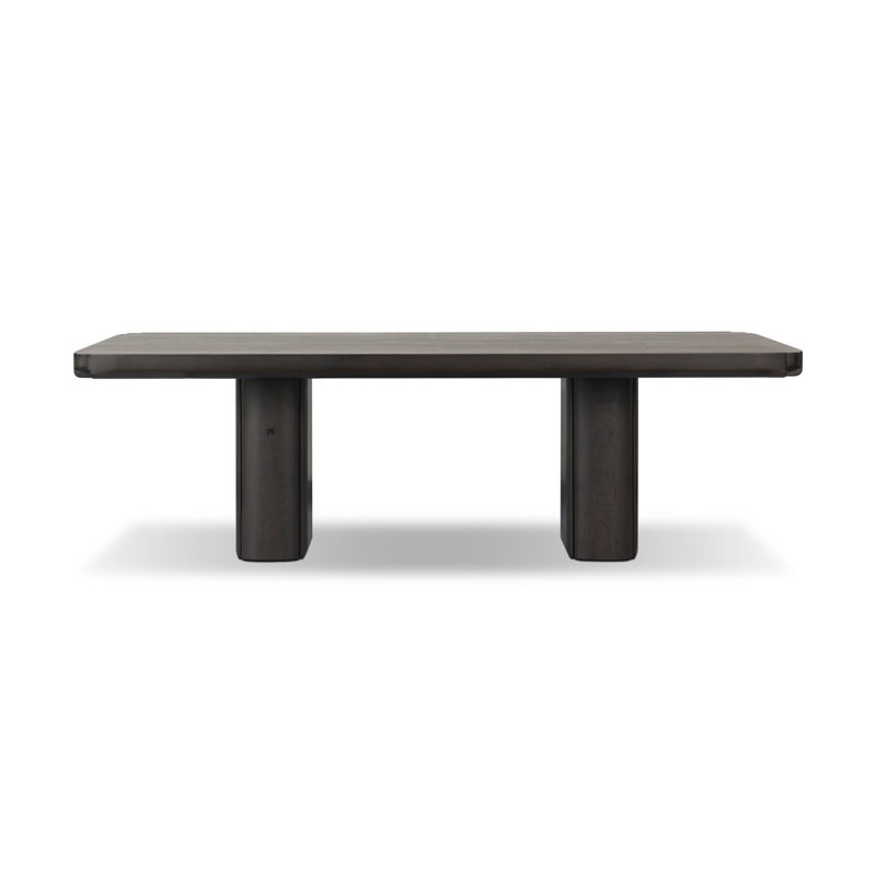 Hurley Rectangle Oak Double Pedestal Dining Table, 30" H x 96" W x 46" D