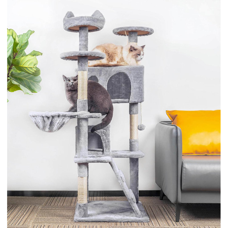 151cm H Cat Tree, Grey