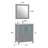 Brescia 30" Single Sink Freestanding Bathroom Vanity with Ceramic Top and Matching Mirror-1397431996