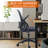 Mid Back Mesh Office Chair with Flip-Up Arms, Ergonomic Task Chair for Home Office-1516532350