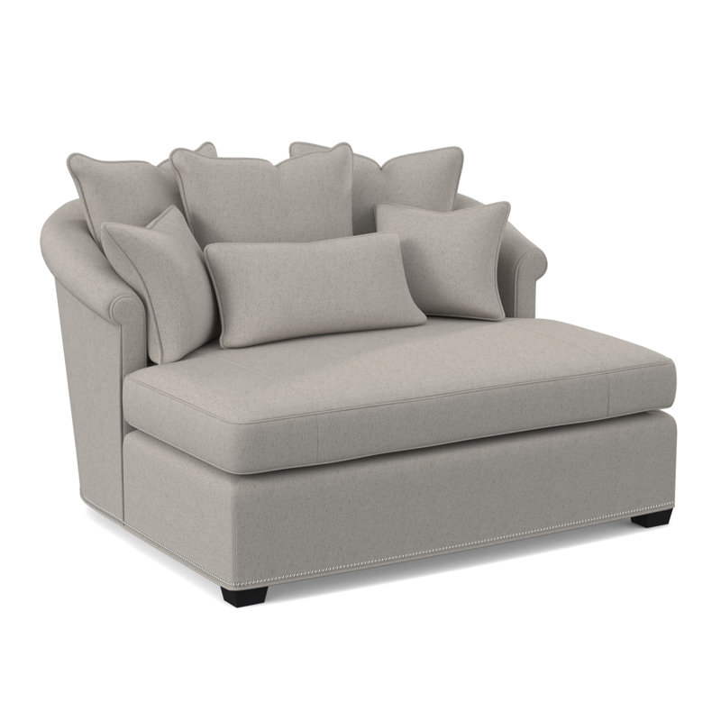 Méridienne Josephine, Espresso, 100% polyester Libby