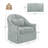 Martha Upholstered Swivel Barrel Chair(Set Of 2)-1858817011