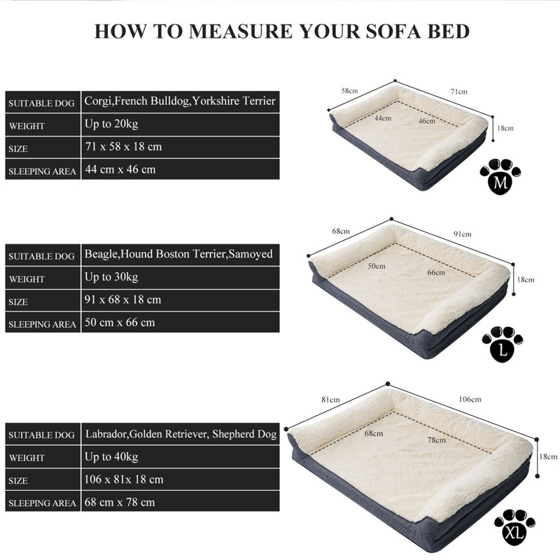 Turley Suede Pet Bed, Grey
