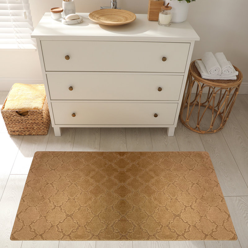 Tapis de cuisine, Rectangle 2 pi 8 po x 5 pi 4 po, Beige