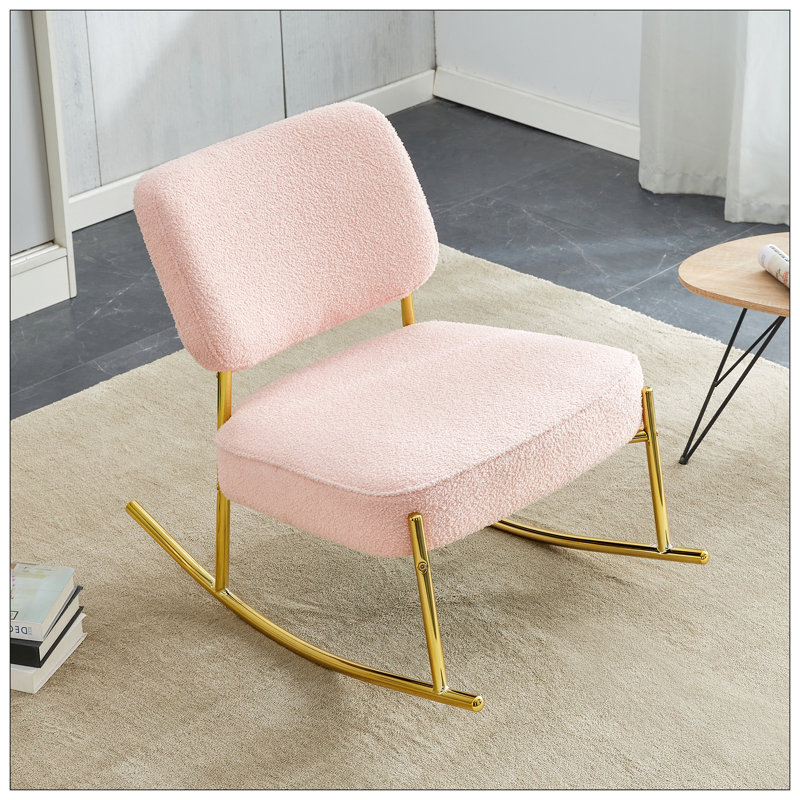 Chaises berçantes pour le salon, Rose