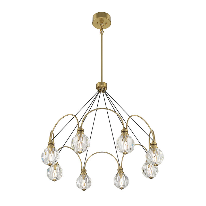 Jalenn 8 - Light Wagon Wheel Chandelier