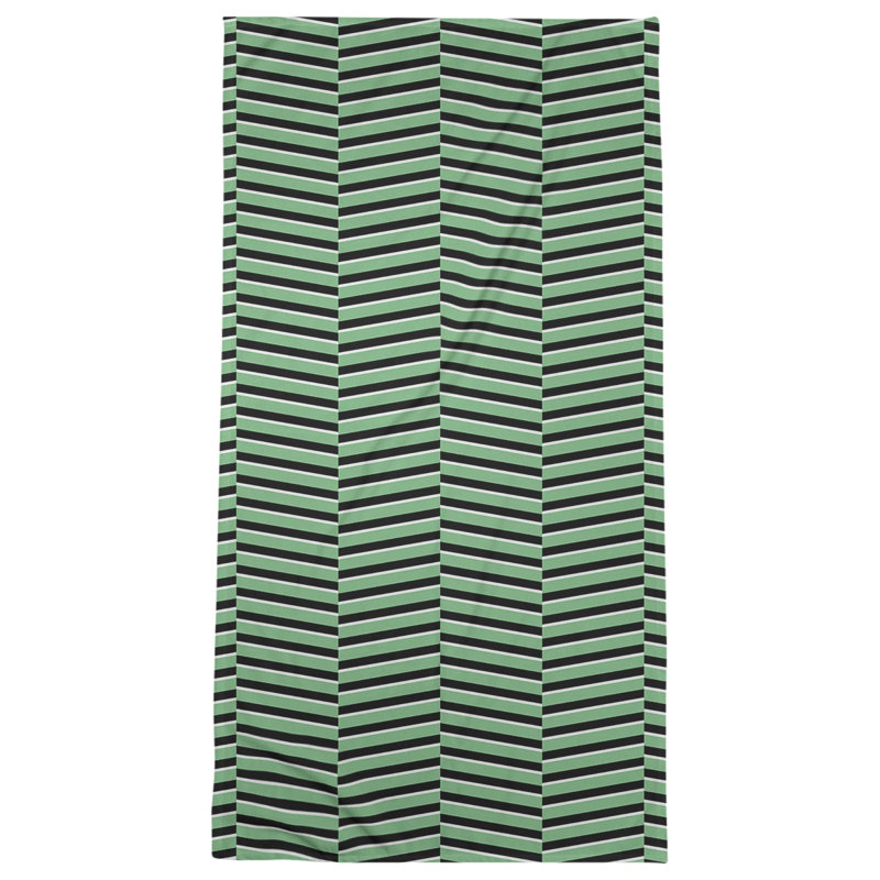 Jaya Bath Towel, Green/Black