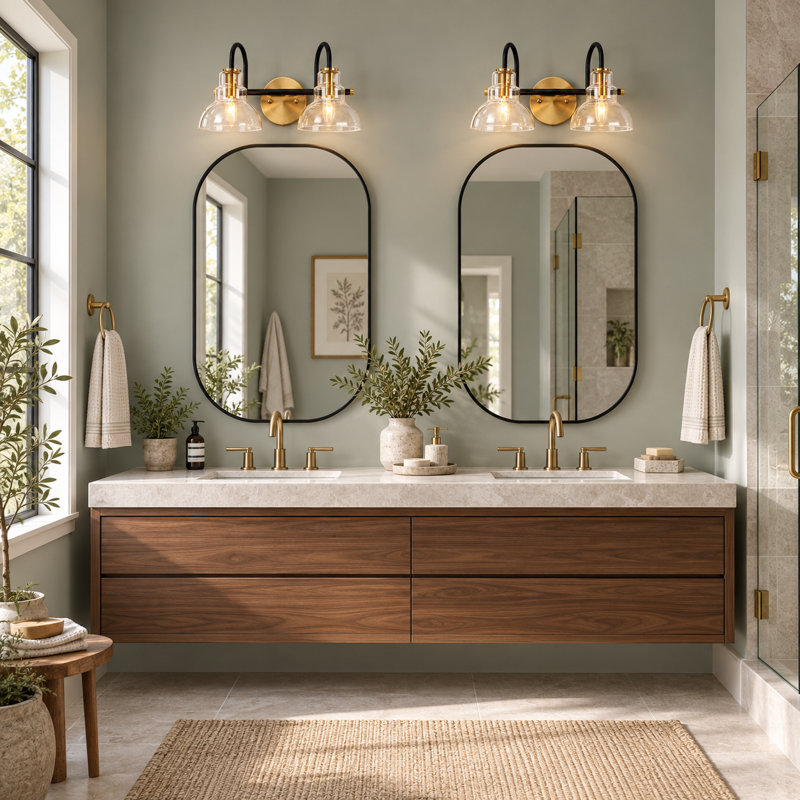 Mitchal 2-Light Dimmable Vanity Light