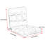 Coussin de siège / dossier d'extérieur capitonné, coussin de chaise de patio toutes saisons avec attaches, pour meubles de patio-1132482568