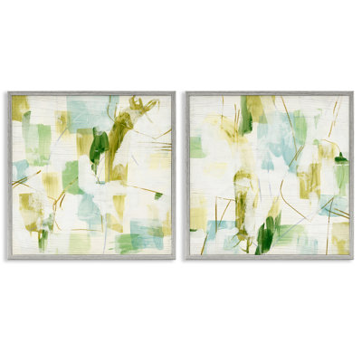 Abstract Chaotic Patterns 2 PC Giclee Art Set by June Erica Vess