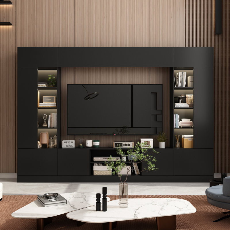 Newlyn Entertainment Center for TVs up to 75", Black