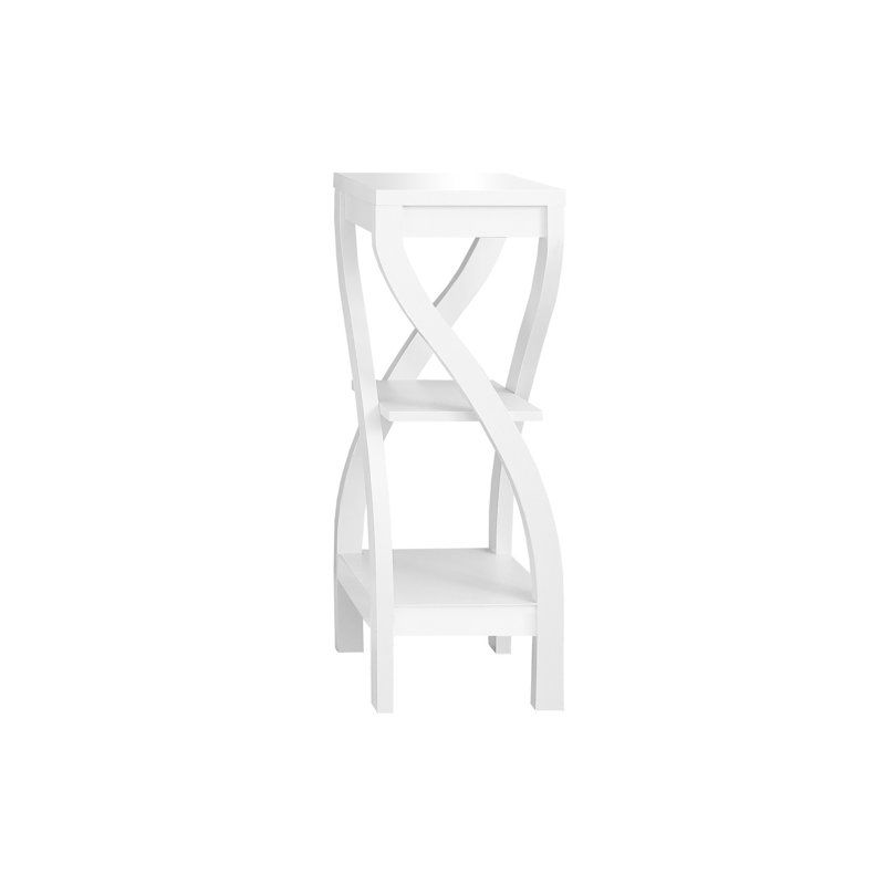 Accent Table Living Room End Table Square Side Table Wood End Table Plant Stand Corner Side Table, White