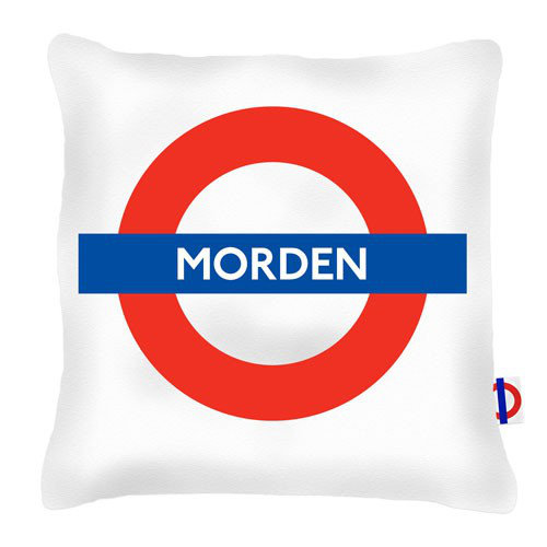 Morden Tube Station London Transport Cushion