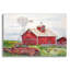 Art mural en verre acrylique «Red Red Barn A» par Jean Plout-1206490474