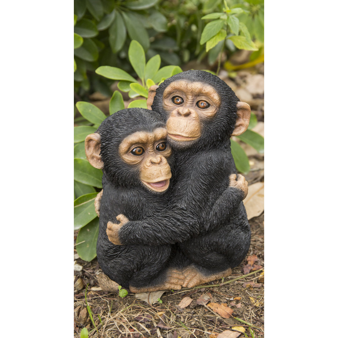 Chimpanzees Hugging Statue Hi-Line Gift Ltd.
