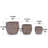 3 Pieces Ceramic Flowerpot, Modern Planter for Patio, Garden or Windowsills - Antique Yellow-1716777328
