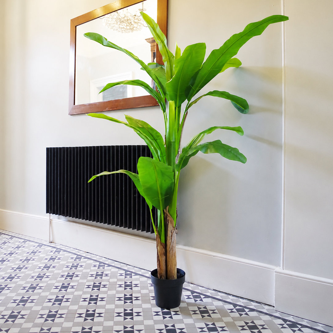 Leaf Unisex Green Artificial Banana Plant Tropical Natural Tree In 180Cm - Image 4