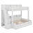 Integrated USB LED Storage Staircase Bunk Bed With Trundle-2146453752